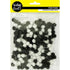 6mm Black & White Pom Pom